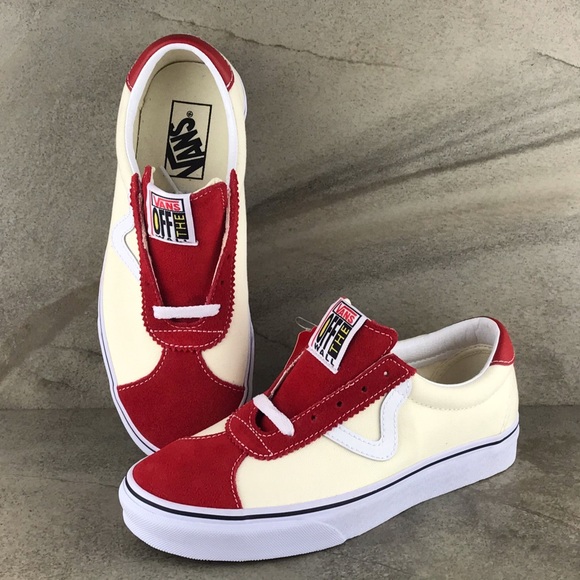 vans sport racing red classic white